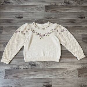 LoveShackFancy Kenzly Knit Pullover Sweater Size Extra Large